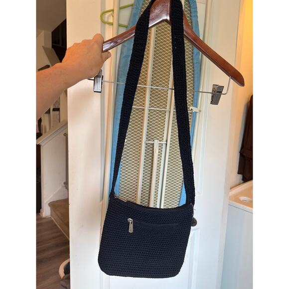 The Sak Crochet Navy Shoulder Bag Y2K Small Purse - Picture 6 of 6